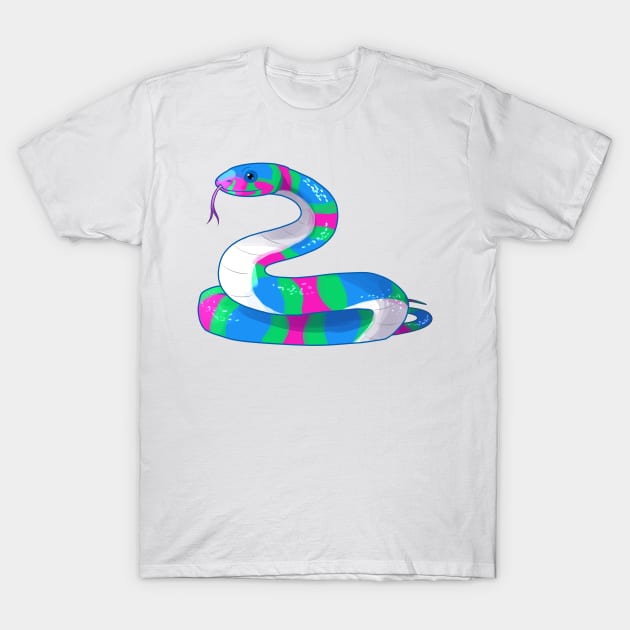 Polysssexual Snake T-Shirt by candychameleon